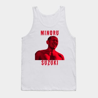 Minoru Suzuki blood stained Tank Top